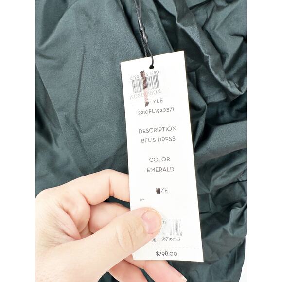 Veronica Beard Belis Dress One Shoolder Tafetta Cocktail Midi Dress NWT - Picture 5 of 5